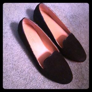 J Crew suede Cora loafers